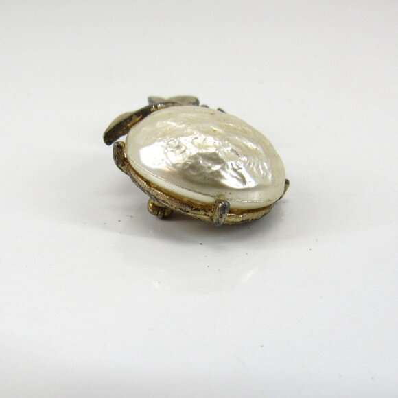 Sarah Coventry Vintage 1960's Splendor Pearl Blossom Brooch Gold Plated - Picture 3 of 7